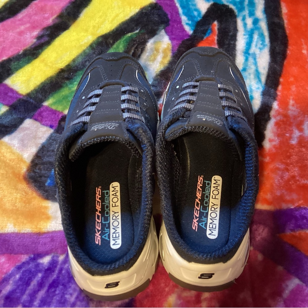 Skechers Women’s D'Lites Skecher Navy Sneakers - Picture 2 of 5